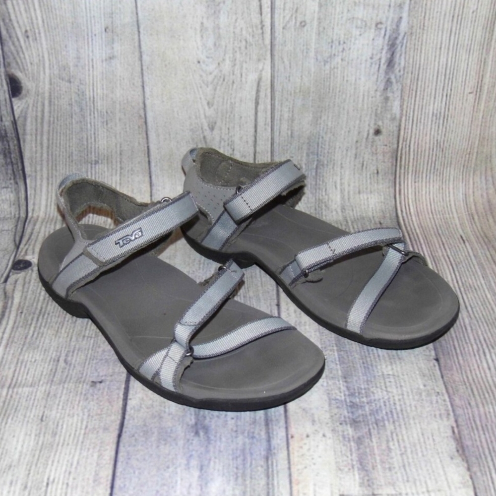 TEVA Verra Gray Sport Sandals Womens Size 8
